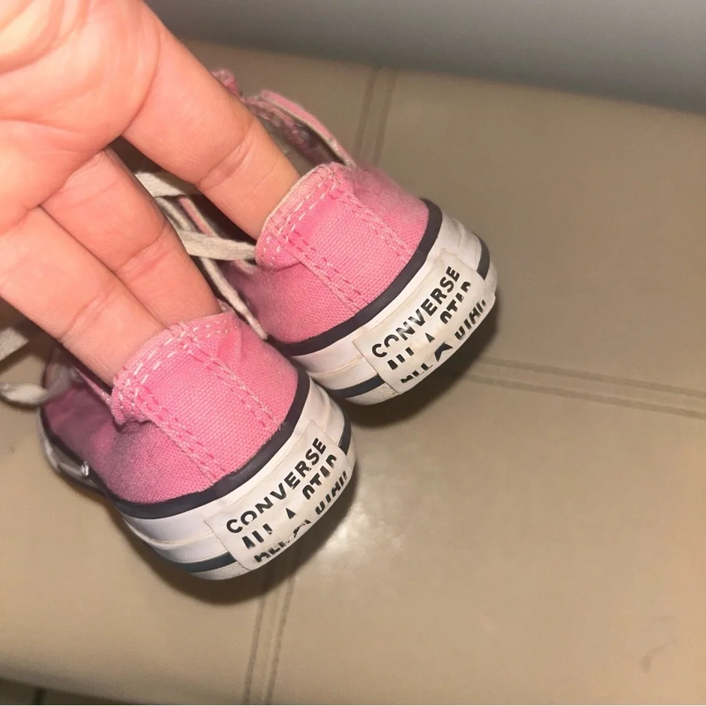 Converse Pink Canvas Sneakers